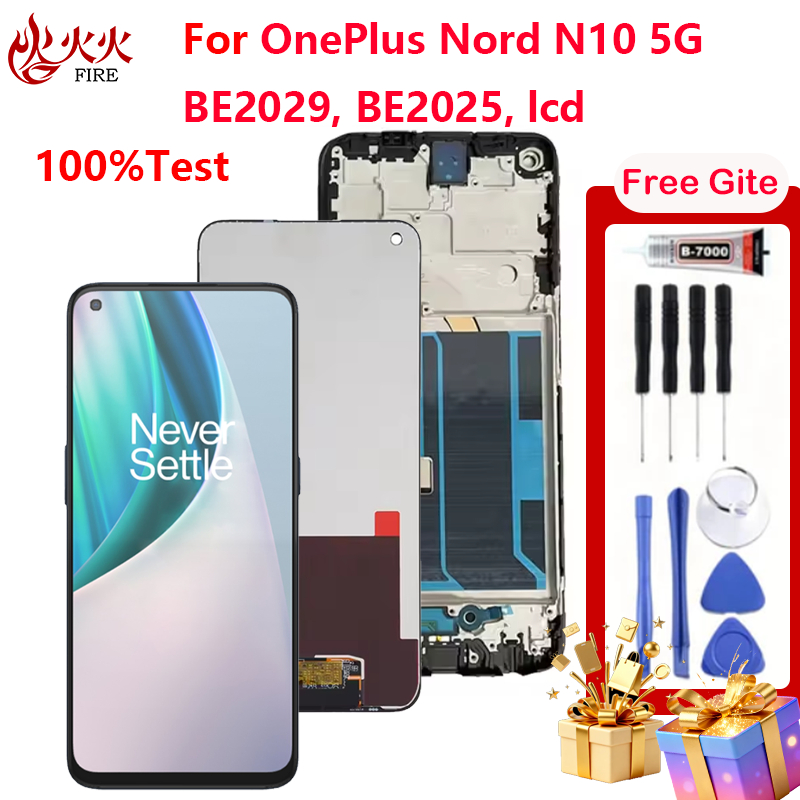 Màn Hình LCD Cho OnePlus Nord N10 5G BE2029 BE2025 BE2028 Bộ Số Hóa Màn Hình Cảm Ứng Với Khung Phụ K