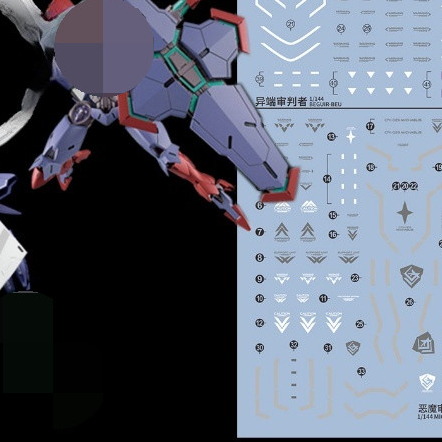 20260712 Decal trượt nước EVO thích hợp cho HG BEGUIR BEU PENTE MICHAELIS (Không có hình, không có m