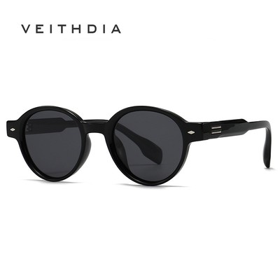 VEITHDIA Kính Mát Phân Cực Tròn Nữ Mới Có Bảo Vệ UV400 Nam Thời Trang Lái Xe Ngoài Trời Kính Câu Cá C7908