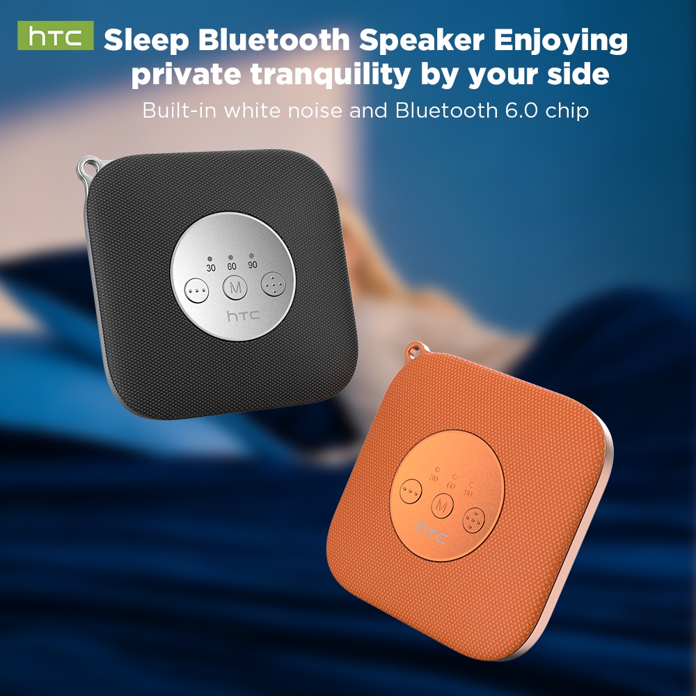 HTC WS02 Loa Bluetooth hỗ trợ giấc ngủ  Tích hợp âm thanh trắng white noise Bluetooth 6.0, củ loa composite 16mm âm thanh Hi-Fi thiết kế di động kèm dây đeo. | BigBuy360 - bigbuy360.vn