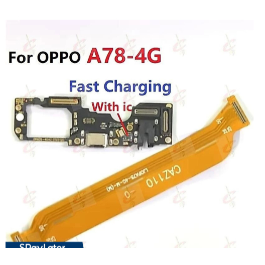 Bo mạch sạc flex cho OPPO A78 4G Mainboard cáp flex CPH2565