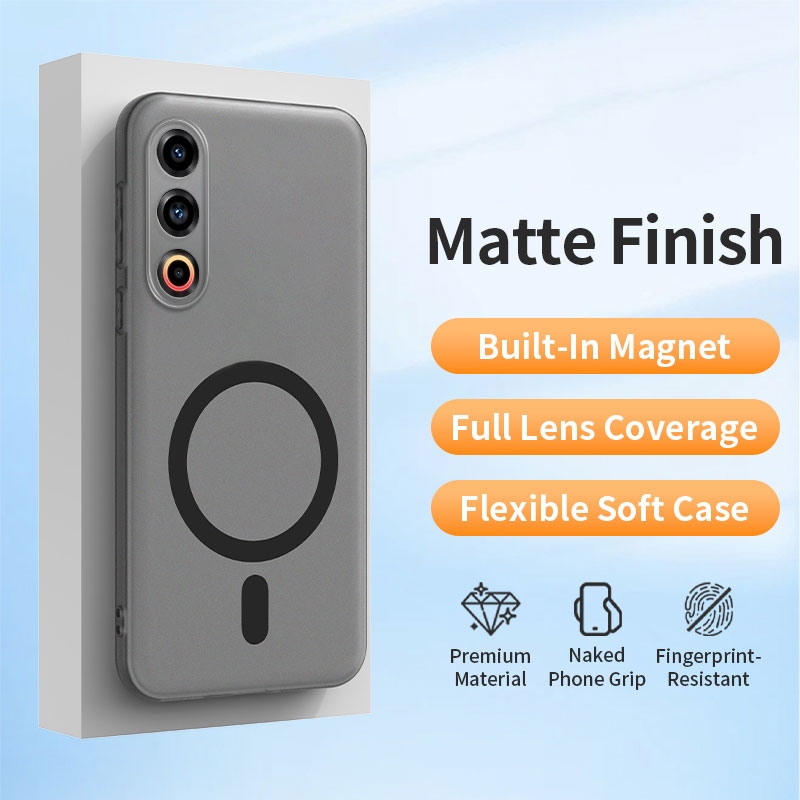 Vỏ Cho Meizu 21 Note 5G Meizu21Note Vỏ Điện Thoại Hấp Thụ Từ Tính Không Dây Sạc Nhanh Giá Đỡ Ô Tô Ma