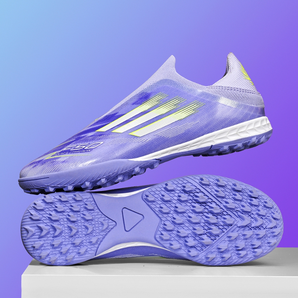 F50 TF Giày Bóng Đá Nam TF Studs Unisex Bóng Đá Cleats Mặt Đất Nhân Tạo Chống Trơn Trượt Giày Tập Lu