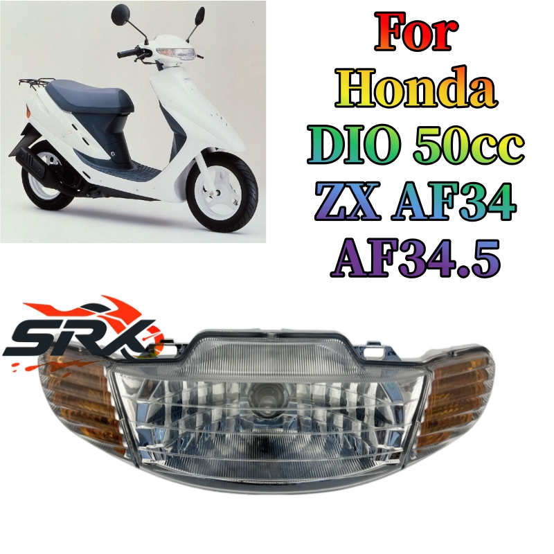 Đèn Pha Xe Máy Trắng Cho Xe Honda DIO 50cc ZX AF34 AF34.5 Xe Tay Ga Ánh Sáng