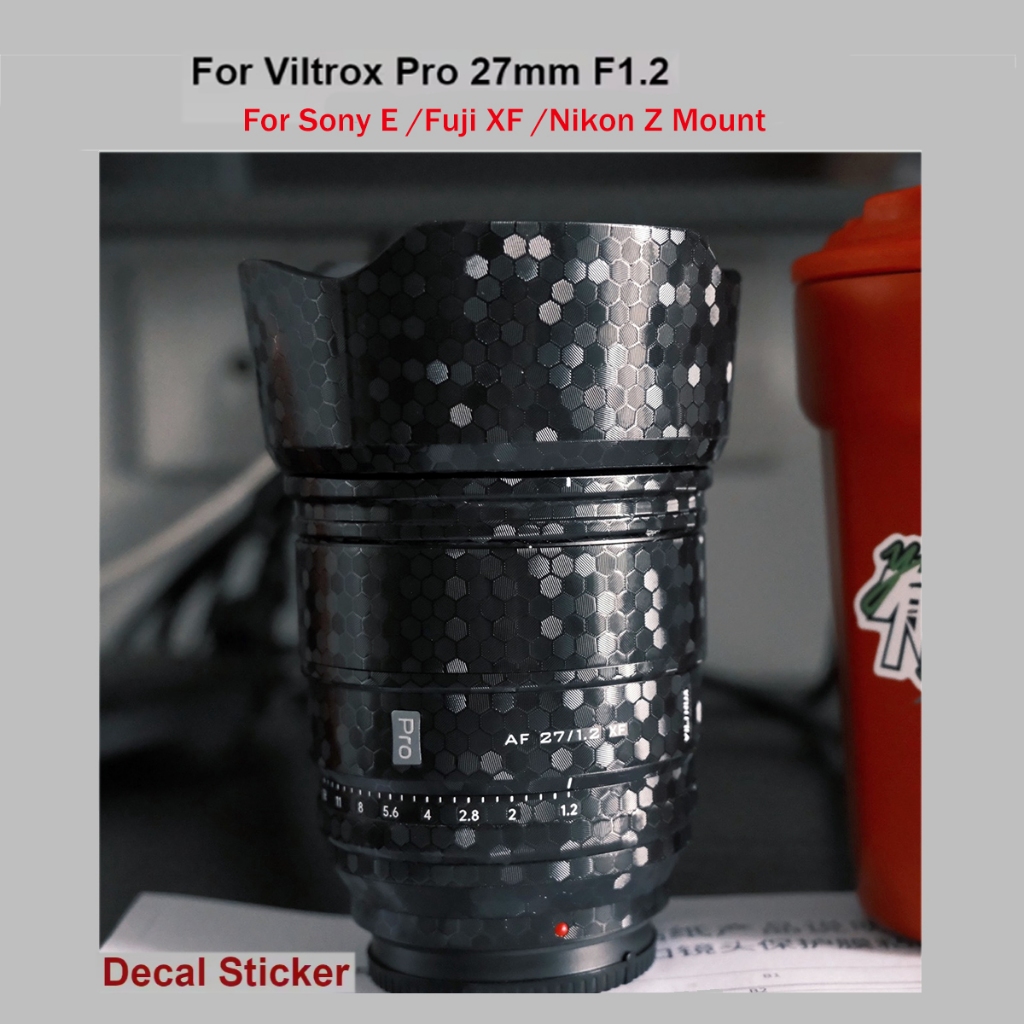 Dành Cho Viltrox AF 27mm F1.2 XF (Dành Cho Fujifilm FUJI X Mount SONY E Nikon Z) Decal Da Máy Ảnh Ốn