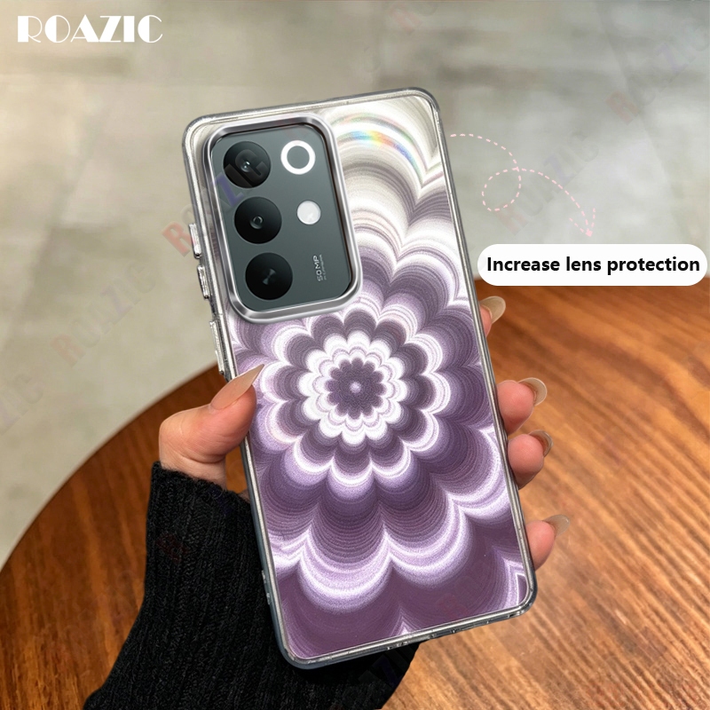 Sang Trọng Aurora Phantom Hoa Thiết Kế Cho Realme C85 5G C71 C75 Sáng Tạo Mỏng Chống Sốc Chống Rơi C