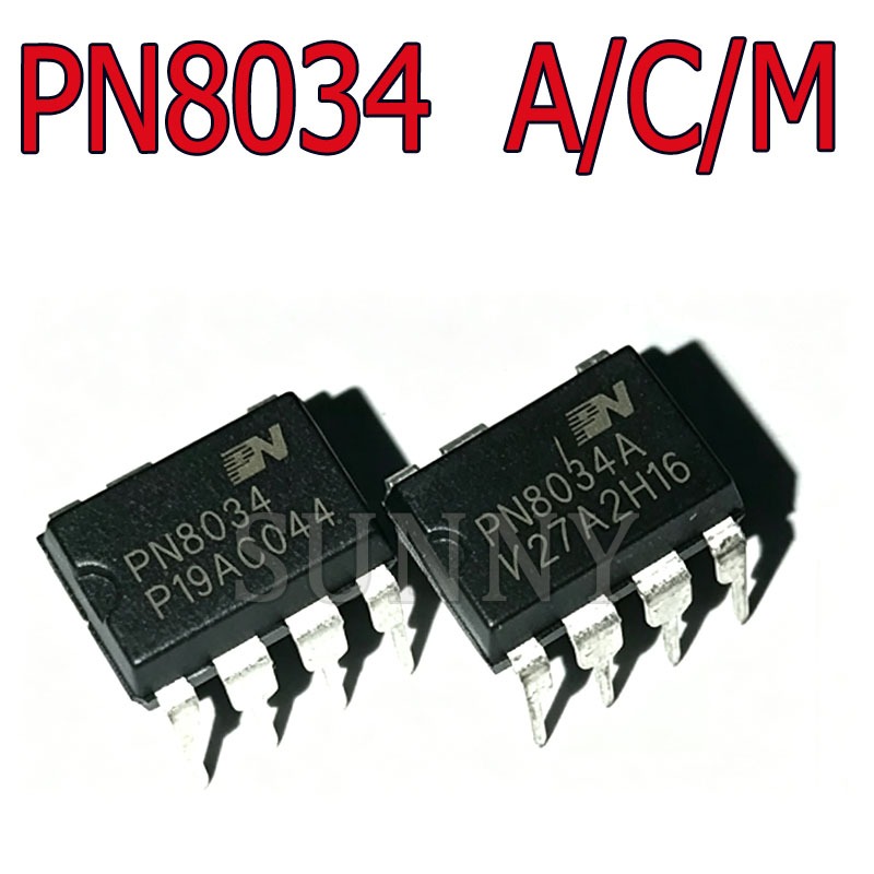 5 Chiếc Thương Hiệu Mới Chính Hãng PN8034M PN8034A PN8034C Bao Bì DIP7 In-Line Power Control Chip