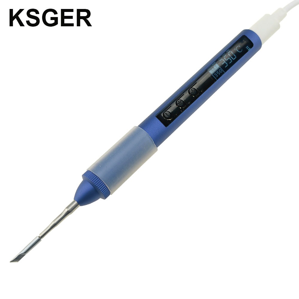 KSGER C210 Trạm Sắt Hàn Điện Phiên Bản Di Động Cho Đầu JBC DC Hàn Điện TFT DIY Dụng Cụ 70W 12V 5A Ch