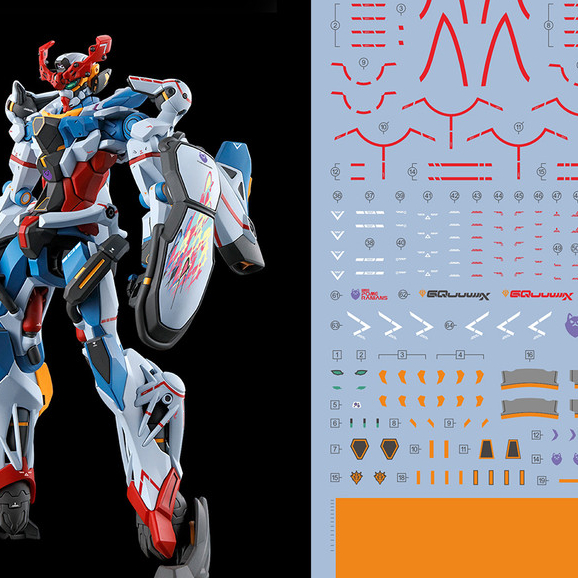 Decal trượt nước EVO cho HG 1 / 144 GQuuuuuuX EOOHG042
