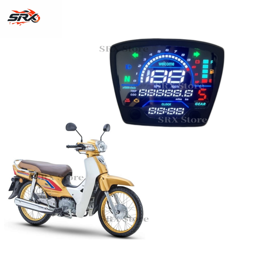 Dành Cho Xe Honda EX5 HIPOWER / EX5 DREAM Astrea prima / ngôi Sao Đồng Hồ Kỹ Thuật Số LED Đồng Hồ Tố