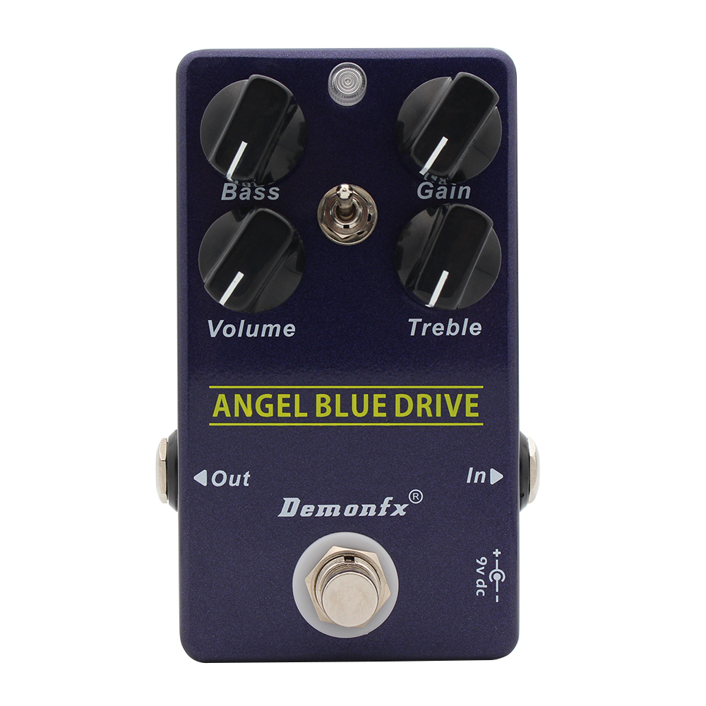 Demonfx Mới ANGEL BLUE DRIVE Overdrive Guitar Effect Pedal Clone TM Overdrive V2.0