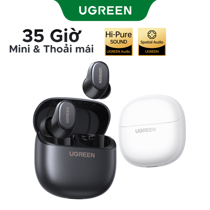 Tai nghe UGREEN Dots Bluetooth 6.0TWS Hỗ trợ 2 Mic Bộ mã âm AAC / SBC Âm thanh âm thanh Hi-Pure Âm thanh không gian Âm có độ trễ thấp Điều khiển ứng dụng Tai nghe không dây | BigBuy360 - bigbuy360.vn
