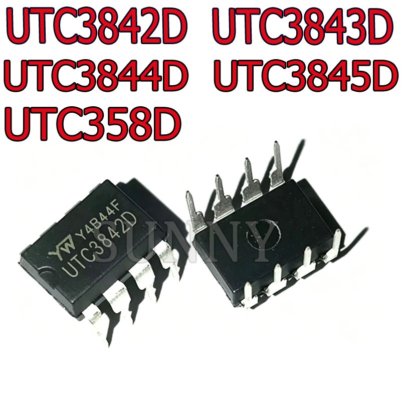 5 ~ 10 CÁI UTC3842 3843 3844 3845D UTC358D DIP8 In-Line LCD Quản lý điện Chip IC
