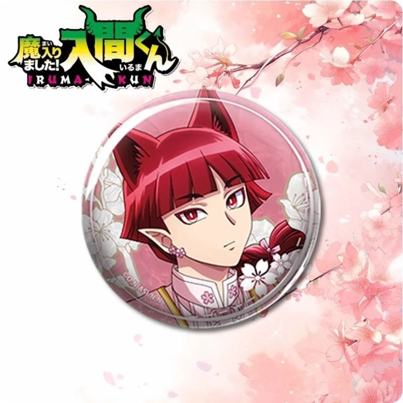 Mairimashita Iruma-kun Iruma Suzuki Valac Clara Huy Hiệu Anime Trâm Cài Cosplay Chân Phụ Kiện Thời T
