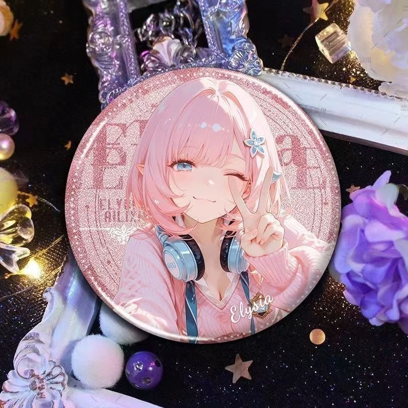 Trò Chơi Honkai Tác Động 3 Elysia Huy Hiệu Anime Thổ Cẩm Cosplay Chân Phụ Kiện Thời Trang Quà Tặng