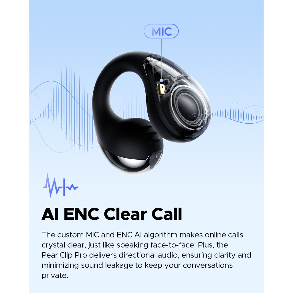 SoundPEATS PearlClip Pro Bluetooth 5.4 Tai nghe không dây Bluetooth Kẹp tai nghe | BigBuy360 - bigbuy360.vn