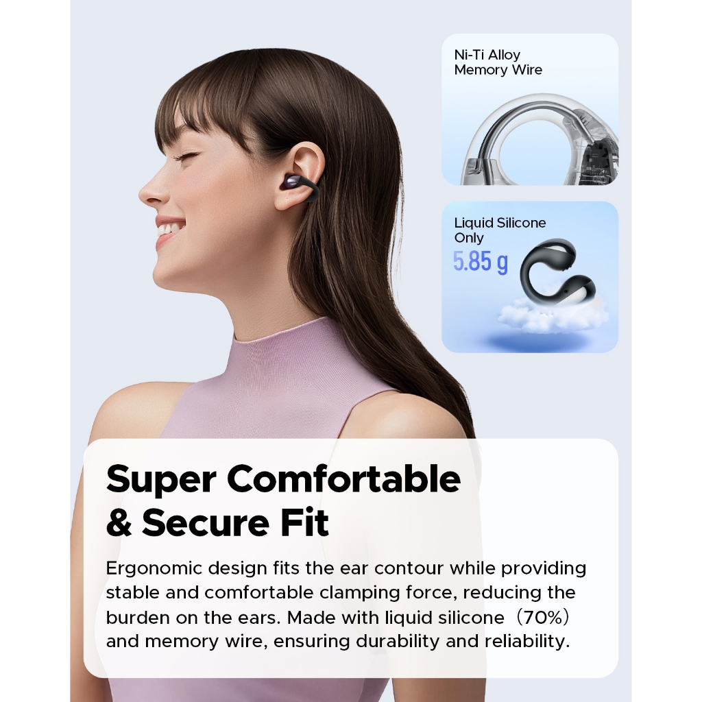 SoundPEATS PearlClip Pro Bluetooth 5.4 Tai nghe không dây Bluetooth Kẹp tai nghe | BigBuy360 - bigbuy360.vn
