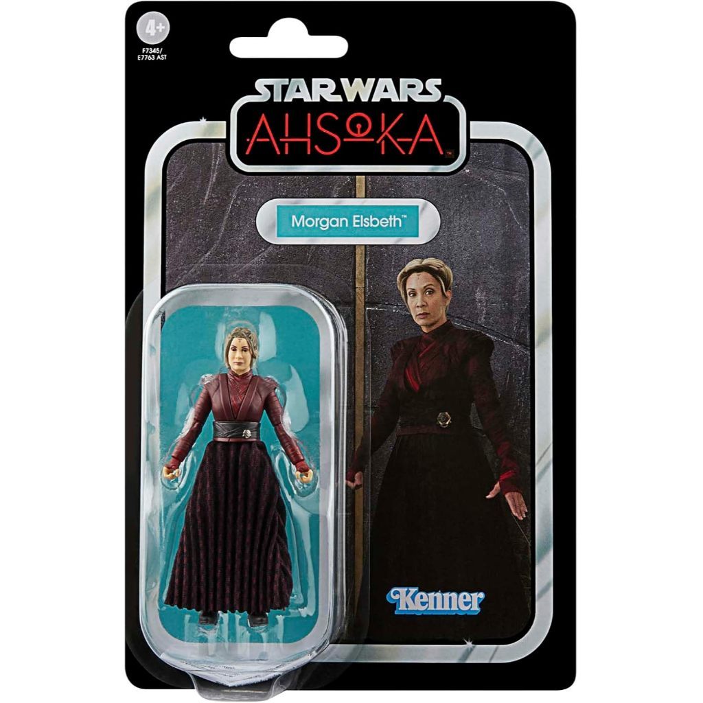 Star Wars Retro Series Morgan Ayers Bass, Búp bê sưu tập Ahsoka 3,75 Inch, Thích hợp cho trẻ em từ 4