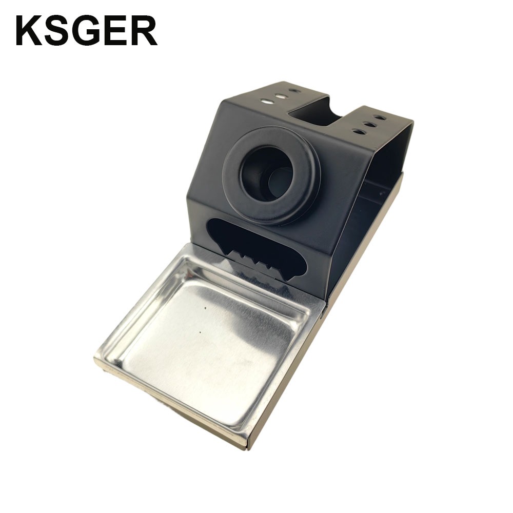 KSGER Hàn Trạm Sắt Đứng DIY T12 Giá Đỡ Hàn Đầu Sắt STM32 Tay Cầm Kim Loại Hợp Kim Nhôm Dụng Cụ Sửa C