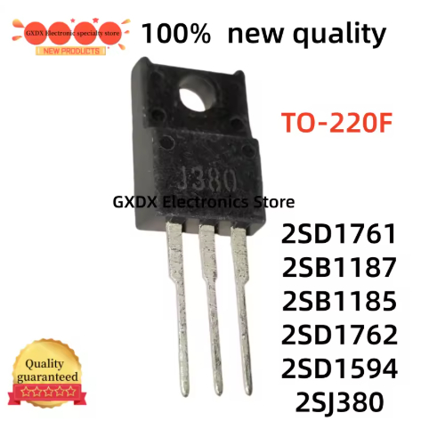 5 CÁI 100% mới D1761 B1187 B1185 D1762 D1594 J380 TO-220F 2SD1761 2SB1187 2SB1185 2SD1762 2SD1594 2S