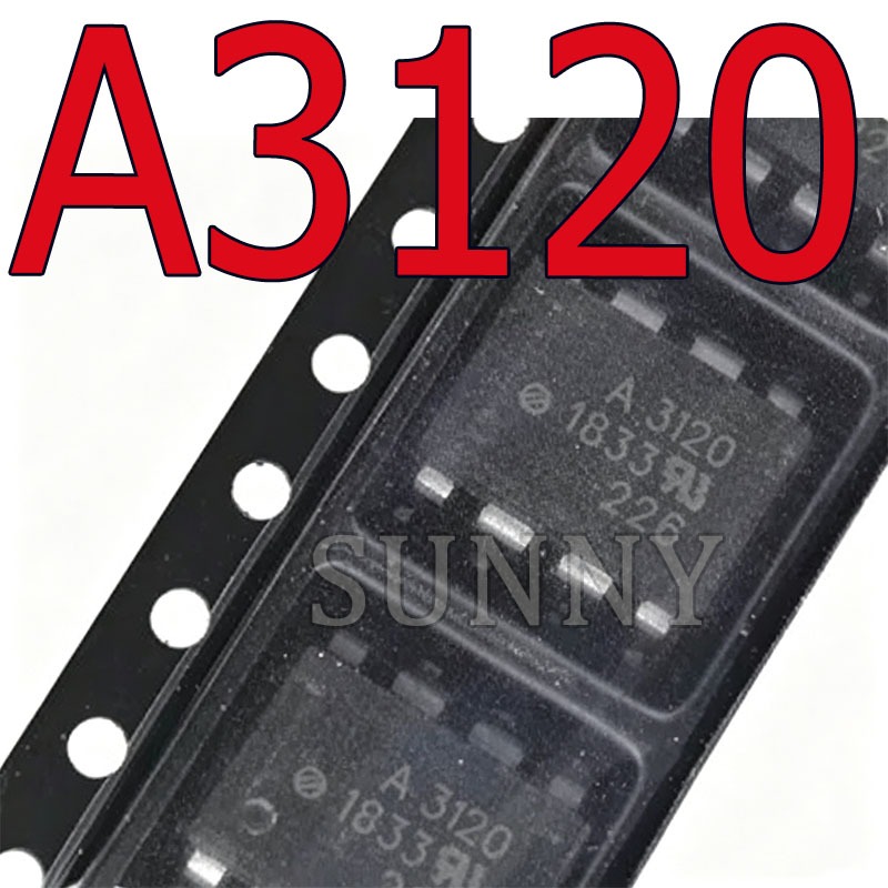 5 ~ 10 Chiếc Nhập Khẩu Chính Hãng HCPL-3120 SOP8 Patch A3120 IGBT Drive Optocoupler Isolator