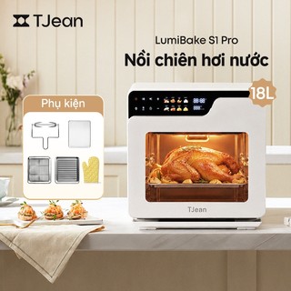 【Live Exclusive】TJean Lò nướng hơi nước màn hình cảm ứng, Lò nướng gia dụng đa chức năng (18L)