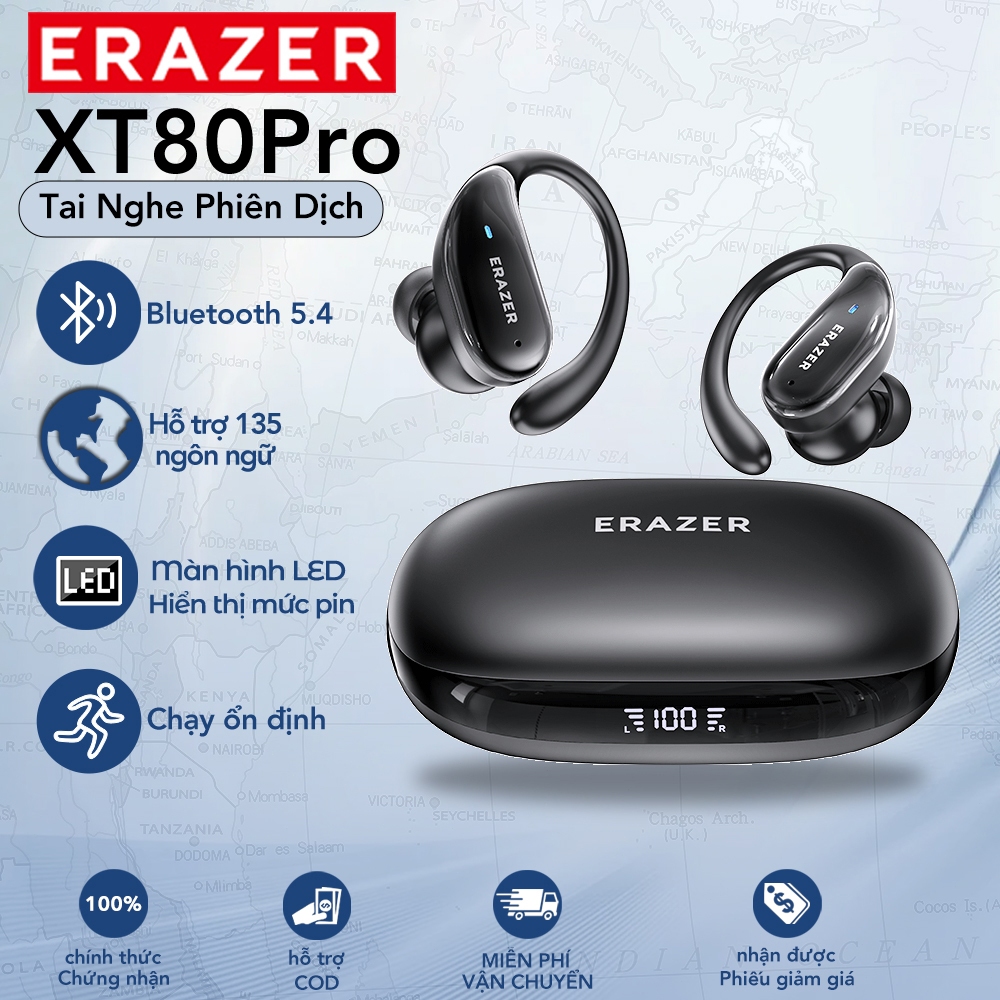 ERAZER XT80 Pro Tai Nghe Phiên Dịch Thể Thao Phiên Dịch AI Thông Minh…