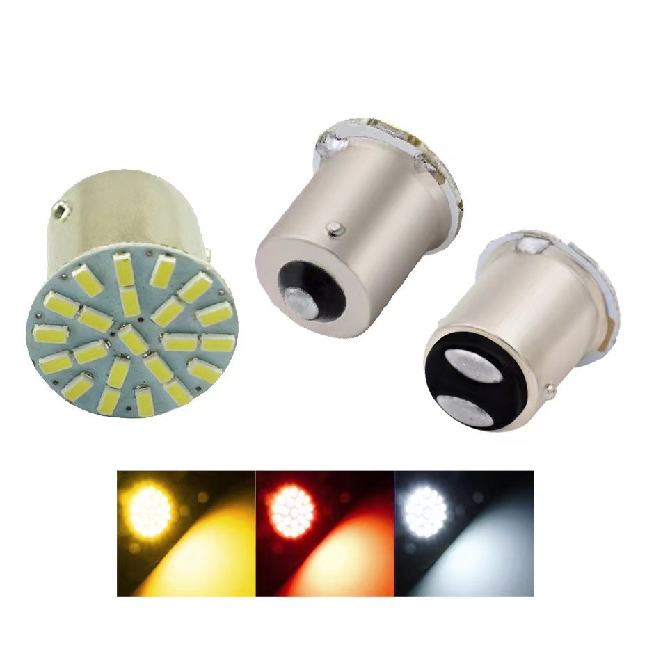 Xe Máy LED Bật Đèn Tín Hiệu 1156 1157 3014 22SMD Phanh Ngược Đuôi Đèn