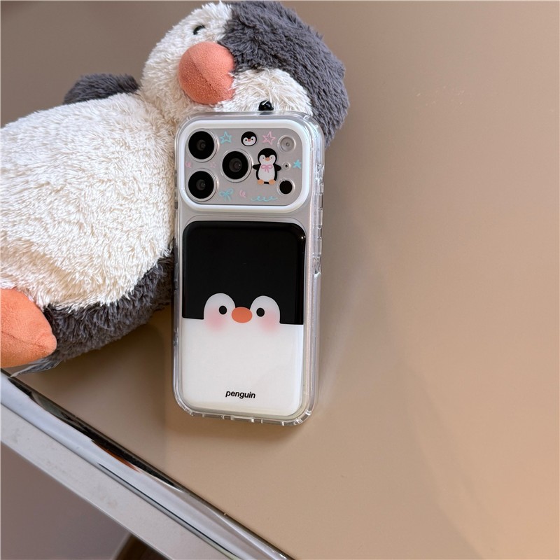 Ốp điện thoại xử lý iPhone 17 Pro max Penguin pattern TPU cho iPhone 17 Pro max