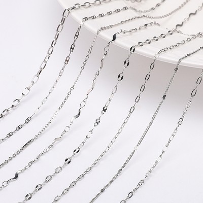 1 Mét Dây Thép Không Gỉ Vòng Tay Vòng Cổ Phụ Kiện DIY Thời Trang Thép Không Gỉ Trang Sức