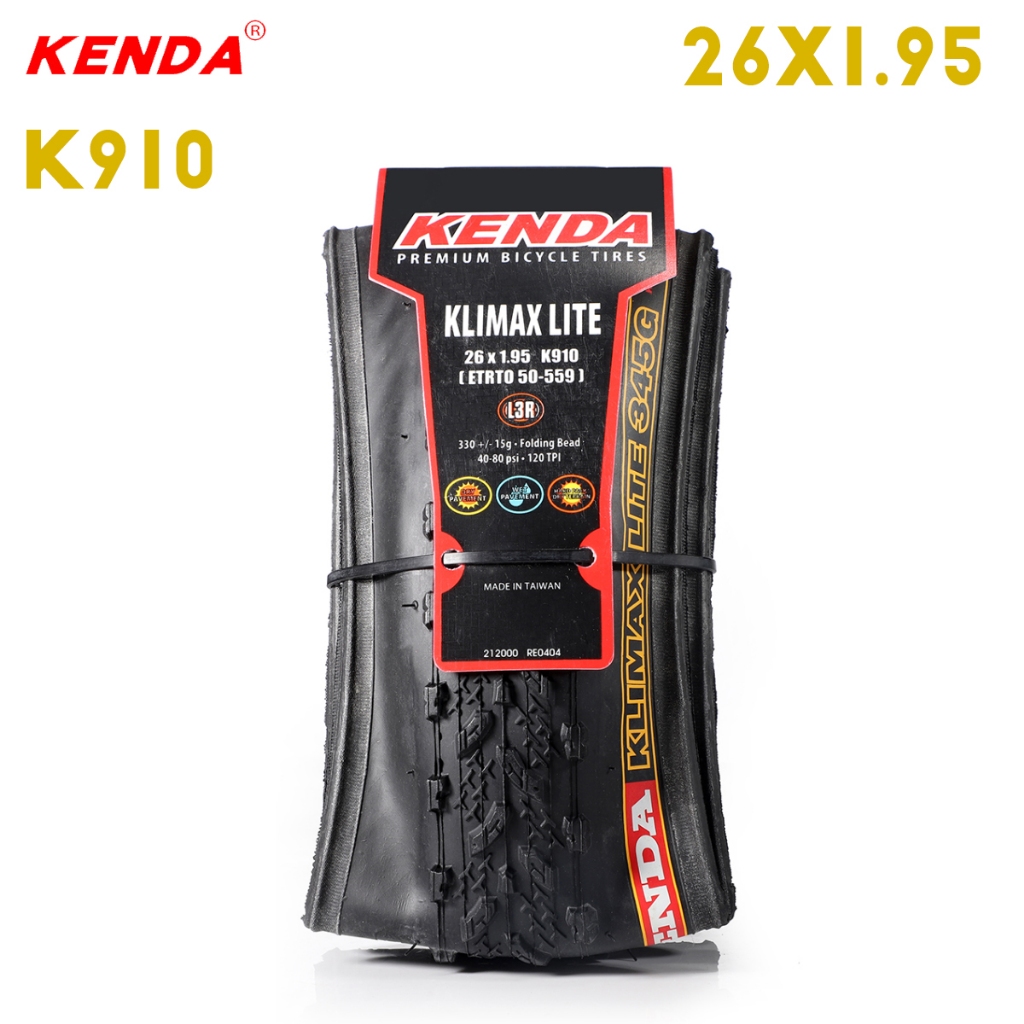 Lốp xe đạp Kenda 26x1.95 (50-559) 120TPI Kevlar hạt gấp chống đâm thủng siêu nhẹ 350g Lốp xe đạp leo