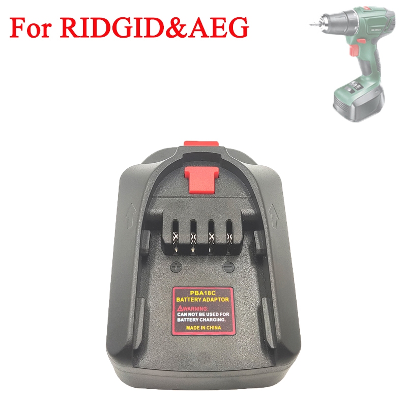 Bộ Chuyển Đổi Pin Cho Dụng Cụ Bosch Cho Pin Lithium RIDGID & AEG 18V Cho Dụng Cụ Điện Bosch PBA 18V