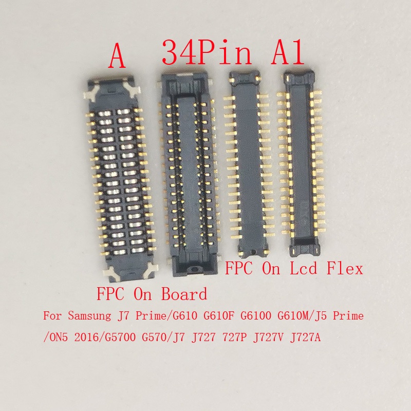 2-20 Chiếc Màn Hình Hiển Thị Lcd Cắm FPC Kết Nối Cho Samsung J7 J5 Prime ON5 2016 J727 G570 G610F G5