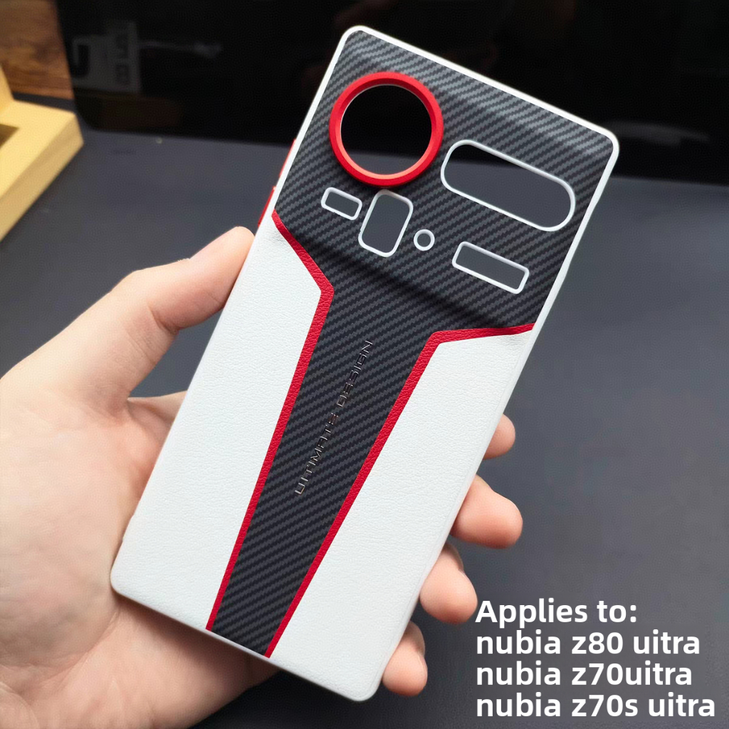 Dành Cho ZTE Nubia Z80 Ultra Ốp điện thoại Cứng Sang Trọng Da PU Chống Sốc Bảo Vệ Mặt Sau Dành Cho N