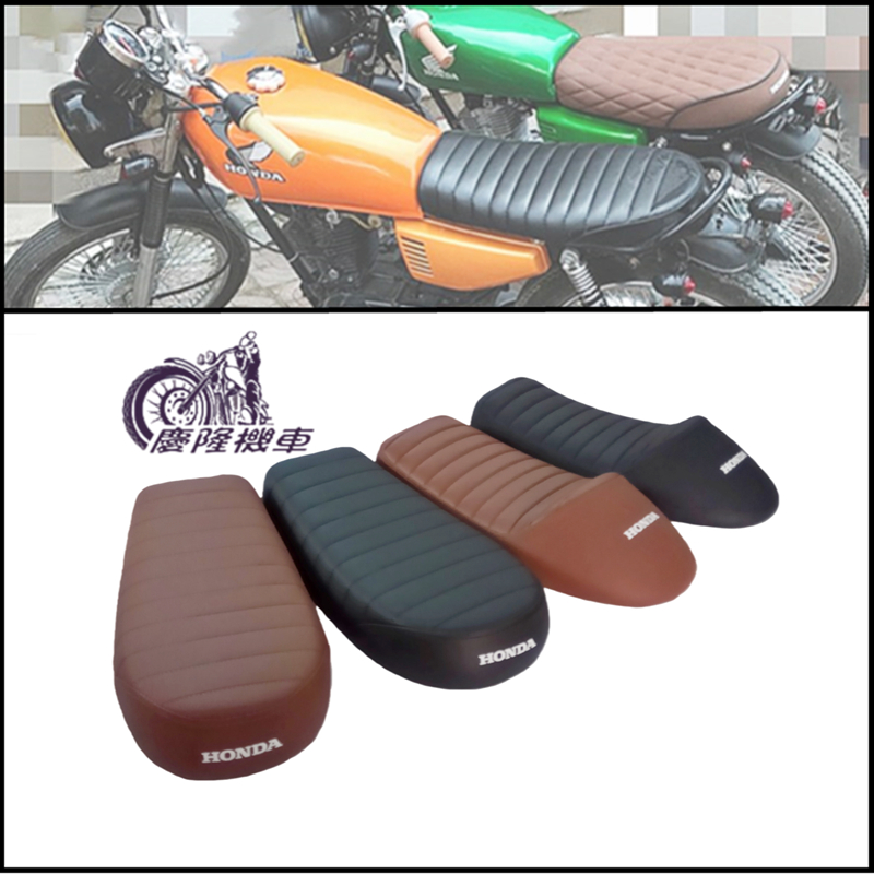 [Qinglong Motorcycle] Wild Wolf Motorcycle Retro Modified Seat Cushion quán cà phê Phong cách cà phê