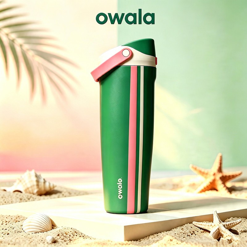 Cho Owala 30oz Tumbler Đi Biển Kỳ Nghỉ Giới Hạn Chai Nước Cách Nhiệt Chống Rò Rỉ Nắp Lật Inox Du Lịc