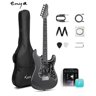 Đàn Guitar điện thông minh Enya XMARI 39 "có hiệu ứng DSP tích hợp, 4 cài đặt trước, ghi âm USB-C OTG, đầu ra tai nghe, xe bán tải bằng gốm, thân bằng sợi Carbon, có túi biểu tượng, dây đeo, cáp & thanh chọn