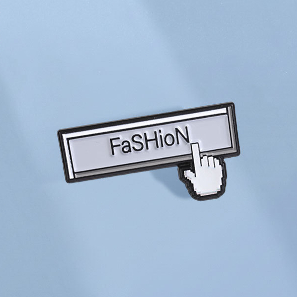 Pixel Tay Cursor Tìm Kiếm Men Pin FaSHioN Chữ Trâm Ve Áo Huy Hiệu Ba Lô Phụ Kiện Quà Tặng Cho Bạn Bè