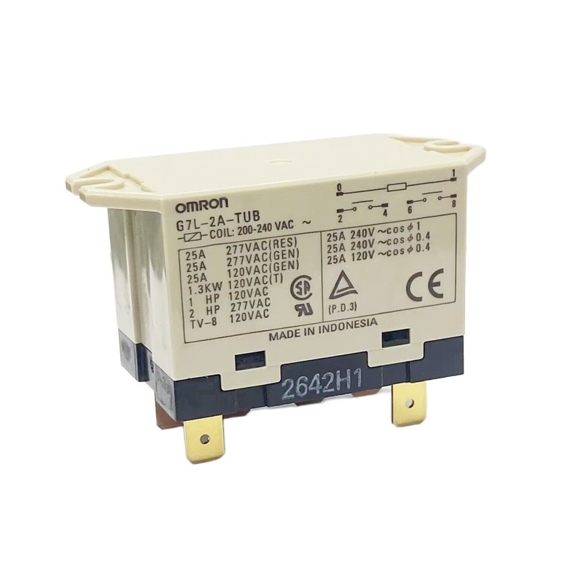 Hàng có sẵn G7L-2A-TUB 100-120VAC 6 chân Rơle Omron / Omron chính hãng