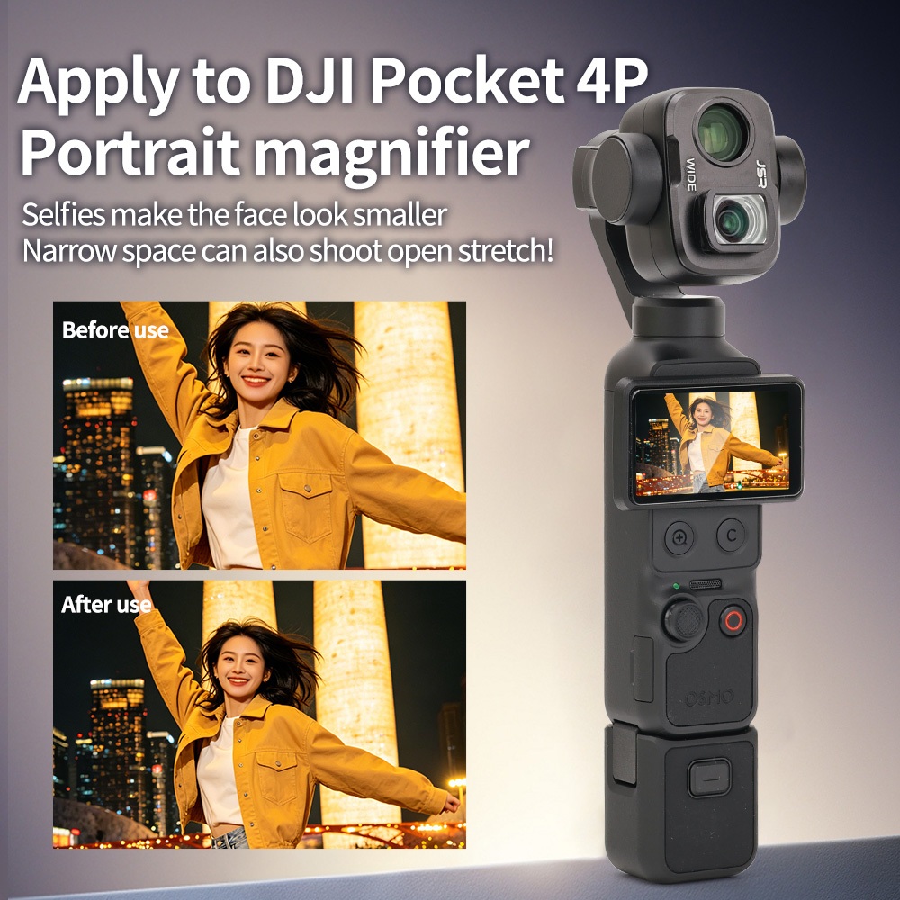 Bộ lọc cho DJI Osmo Pocket 4P với lớp phủ đa lớp bằng kính CPL 1 / 4 màu đen / VND2-5 / VND6-9 / UV 