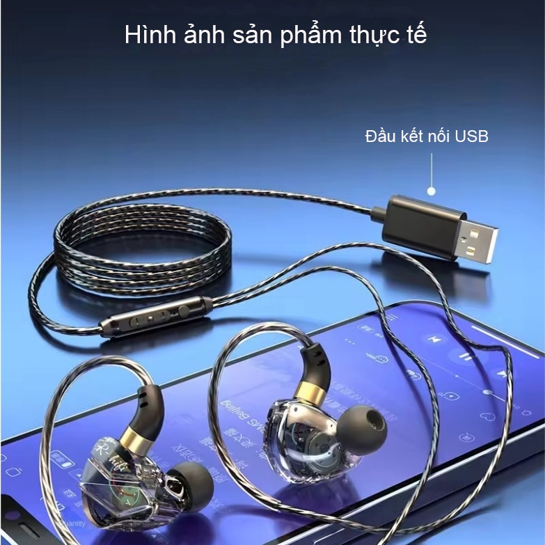 SPRISE M35 Bass Có Dây Tai Nghe Có Mic Khử Tiếng Ồn HiFi PC Máy Tính Để Bàn Tai Nghe Tai Nghe Đa Năng Kép 3.5mm / USB | BigBuy360 - bigbuy360.vn