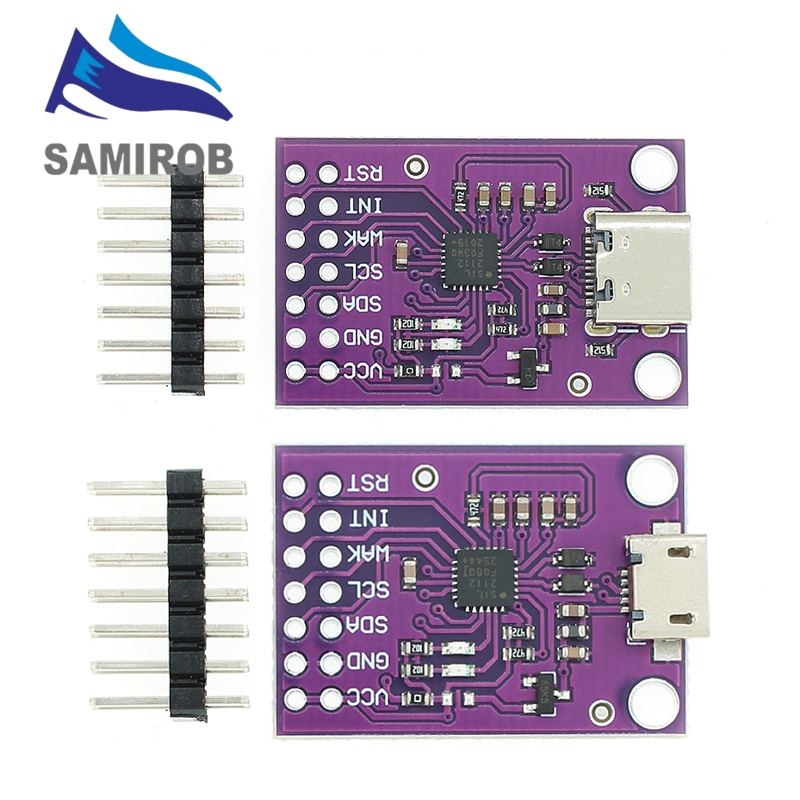 CP2112 Debug Board USB sang SMBus I2C Mô-đun giao tiếp 2.0 MicroUSB 2112 Bộ đánh giá cho mô-đun cảm 