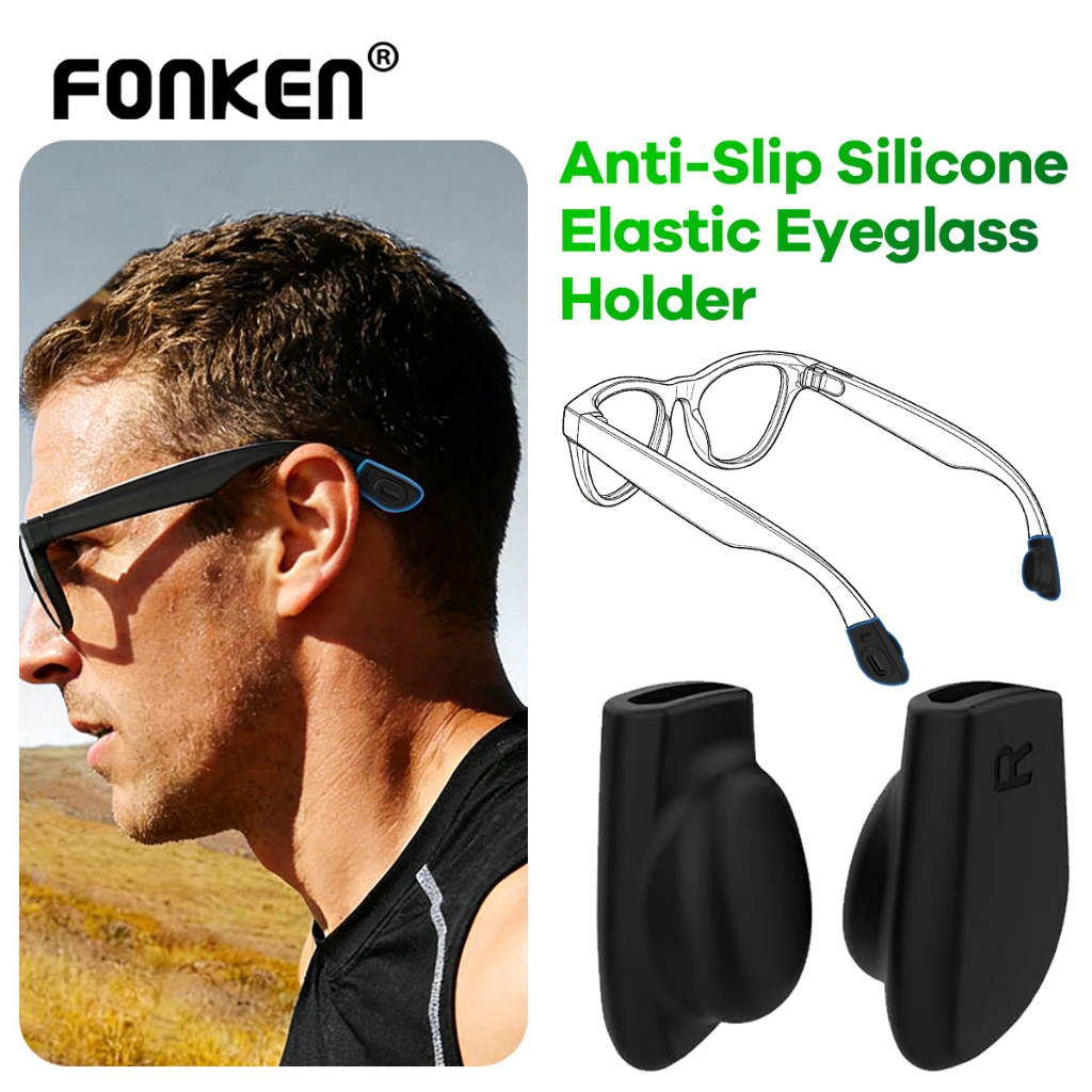 Fonken Tai Chống Trơn Trượt Silicon cho Ray-Ban Meta Wayfarer, Skyler và Headliner - Phụ kiện kính