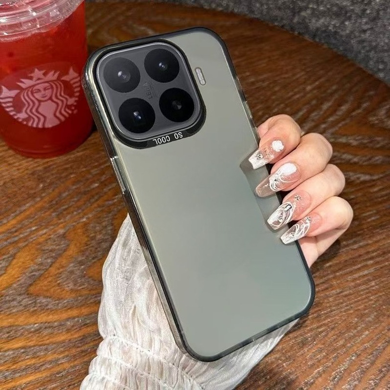 Matt acrylic cho Xiaomi 17T 15T 15 14T 13T 12T Ốp lưng POCO F8 Pro F8 Ultra Redmi Note 15 14 Pro Plu