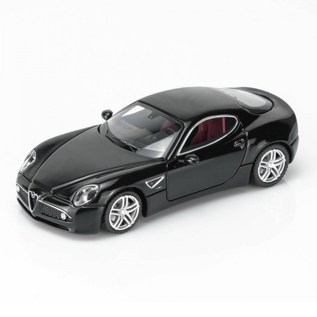 Motorhelix M69053 1 / 64 Alfa Romeo 8C Competizione 2008 Đen Diecast Cân Xe Mô Hình