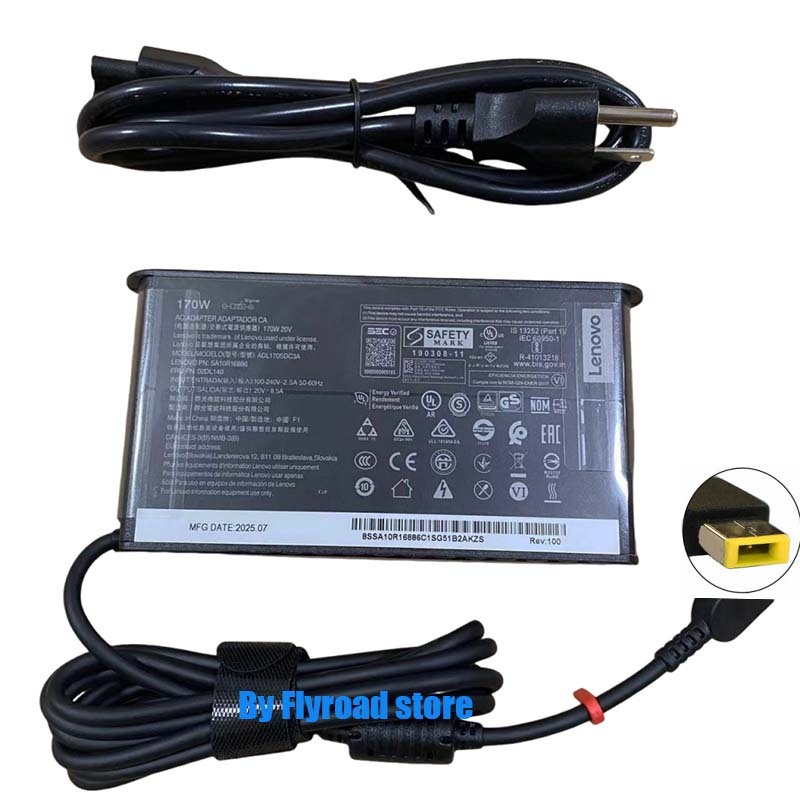 Sạc Lenovo 170W Tương Thích Với Laptop Chơi Game Lenovo LOQ 15IRX10 Cho RTX 5050 5060 Slim 5 15AHP10