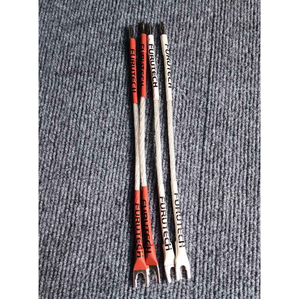 Chính Hãng Furutech Furutech Loa Jumper Cầu Cáp Loa Loa Cáp Crossover Cáp Đơn Pha Lê Bạc Dây Loa Jum