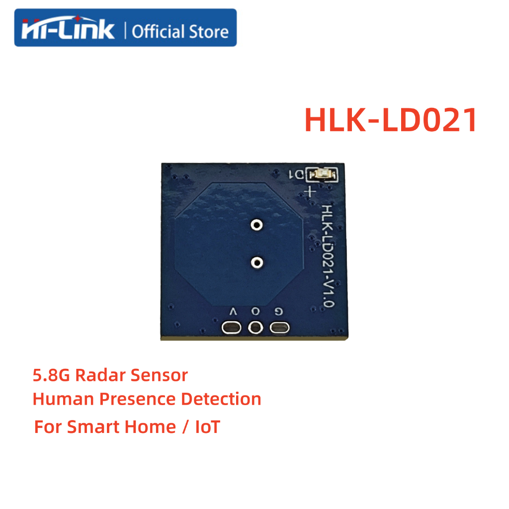 5 CÁI / HLK-LD021 5.8G Mô-đun cảm biến chuyển động Radar Công suất cực thấp Phát hiện sự hiện diện c