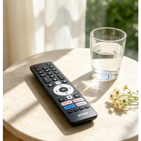 Thay thế GEEPAS TV Điều khiển từ xa Netflix YouTube Prime Video YouTube Music Hotkeys Chức năng đầy 
