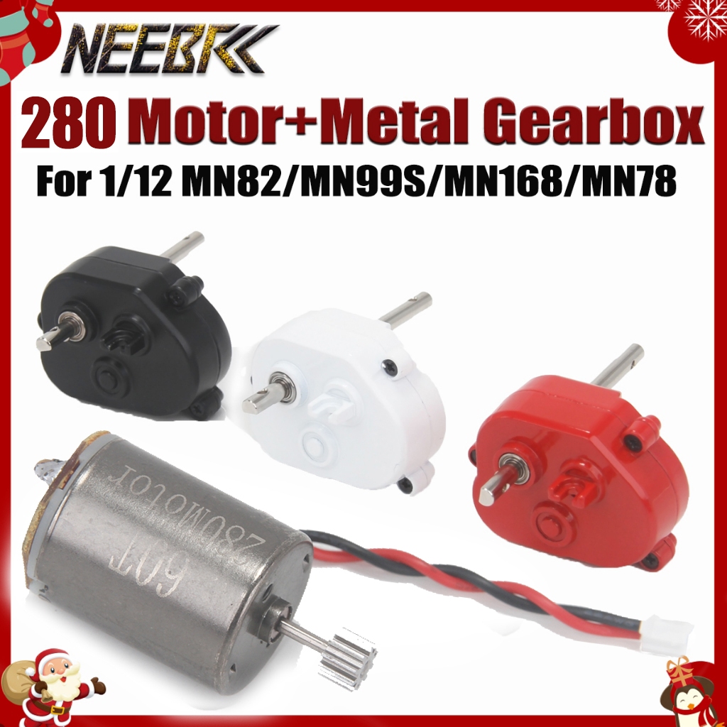 NEEBRC MN82 / MN99S / MN168 / MN78 Hộp số nâng cấp với 280 động cơ chải cho xe RC 1 / 12 MN78 MN82 M